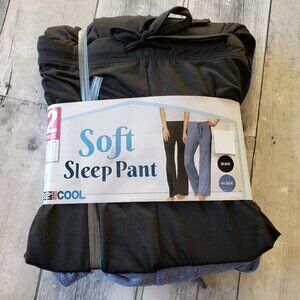 NWT - (2-pack) 32 Degrees Cool Ladies' Soft Lounge Sleep Pants - Size Med